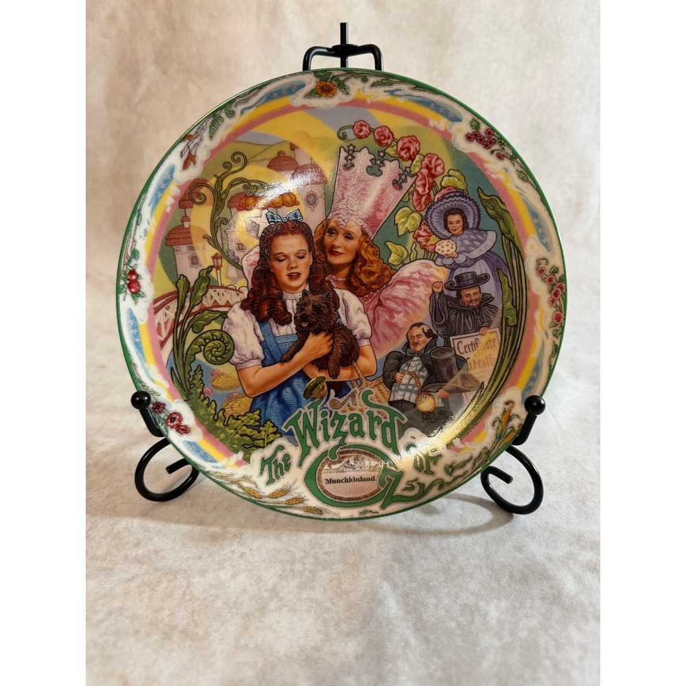 Knowles Wizard of Oz Munchkinland Musical Collector Plate 1993 Kimmerle Milnazik